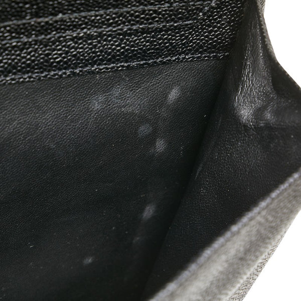 シャネル ココマーク ビジネスバッグ ブリーフケース ブラック キャビアスキン メンズ CHANEL 【中古】