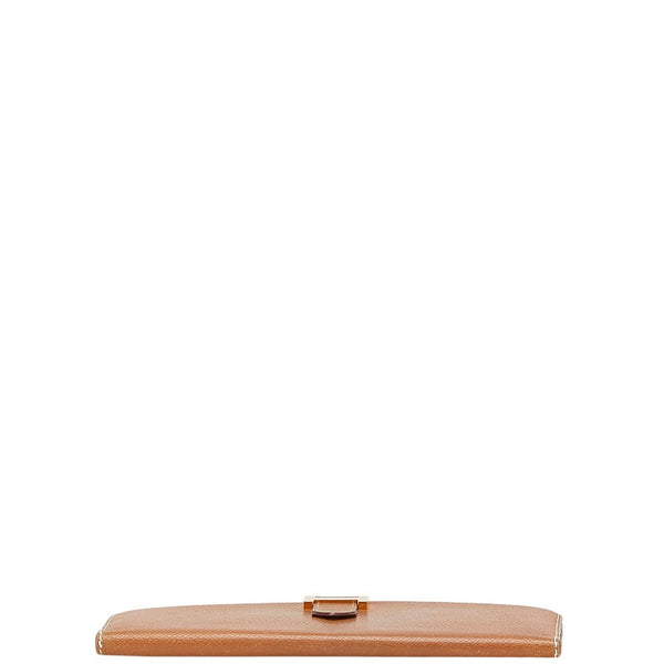 エルメス ベアン スフレ 二つ折り財布 ブラウン ヴォーエプソン レディース HERMES 【中古】