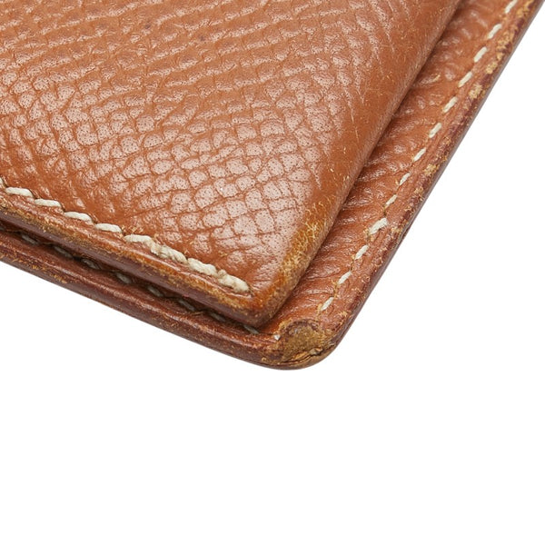 エルメス ベアン スフレ 二つ折り財布 ブラウン ヴォーエプソン レディース HERMES 【中古】