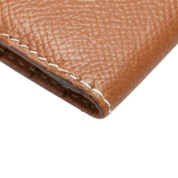 エルメス ベアン スフレ 二つ折り財布 ブラウン ヴォーエプソン レディース HERMES 【中古】