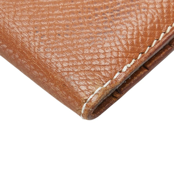 エルメス ベアン スフレ 二つ折り財布 ブラウン ヴォーエプソン レディース HERMES 【中古】