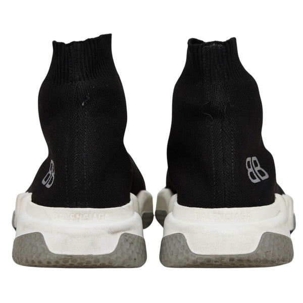 バレンシアガ スピードトレーナー スニーカー サイズ：40 ブラック ホワイト ラバー ファブリック メンズ BALENCIAGA 【中古】