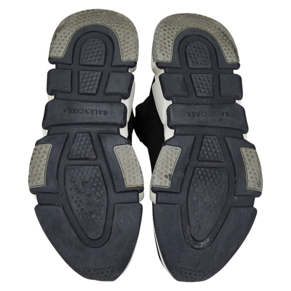 バレンシアガ スピードトレーナー スニーカー サイズ：40 ブラック ホワイト ラバー ファブリック メンズ BALENCIAGA 【中古】