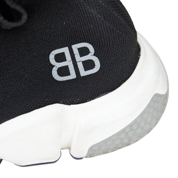 バレンシアガ スピードトレーナー スニーカー サイズ：40 ブラック ホワイト ラバー ファブリック メンズ BALENCIAGA 【中古】