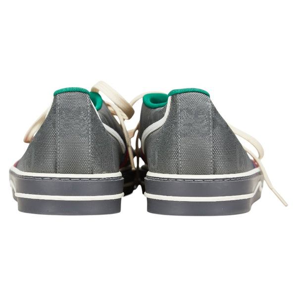 グッチ ウェブライン テニス 1977 スニーカー サイズ：11 グレー マルチカラー キャンバス メンズ GUCCI 【中古】