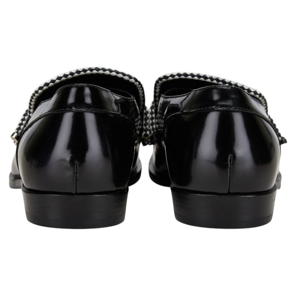 ジミーチュウ TALIB ローファー サイズ：43 ブラック ホワイト レザー メンズ JIMMY CHOO 【中古】
