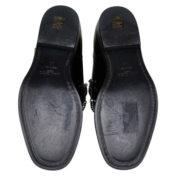 ジミーチュウ TALIB ローファー サイズ：43 ブラック ホワイト レザー メンズ JIMMY CHOO 【中古】