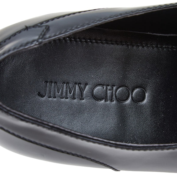 ジミーチュウ TALIB ローファー サイズ：43 ブラック ホワイト レザー メンズ JIMMY CHOO 【中古】