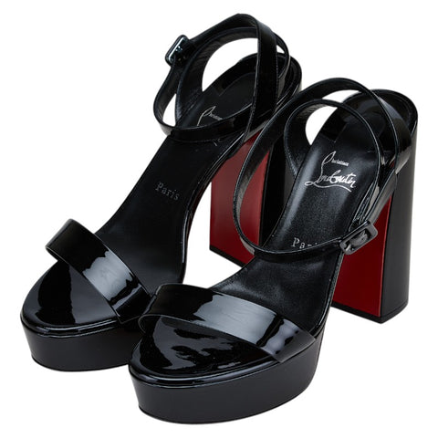 クリスチャンルブタン パンプス ハイヒール サイズ：41 ブラック パテントレザー レディース Christian Louboutin 【中古】