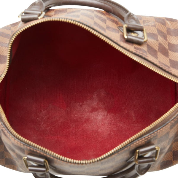 ルイ ヴィトン ダミエ スピーディ30 ハンドバッグ ミニボストンバッグ N41364 ブラウン PVC レザー レディース LOUIS VUITTON 【中古】
