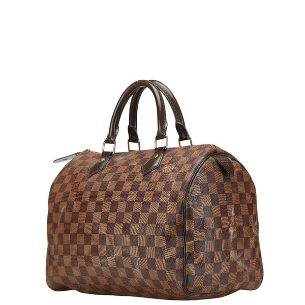 ルイ ヴィトン ダミエ スピーディ30 ハンドバッグ ミニボストンバッグ N41364 ブラウン PVC レザー レディース LOUIS VUITTON 【中古】
