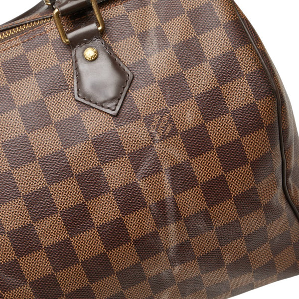 ルイ ヴィトン ダミエ スピーディ30 ハンドバッグ ミニボストンバッグ N41364 ブラウン PVC レザー レディース LOUIS VUITTON 【中古】