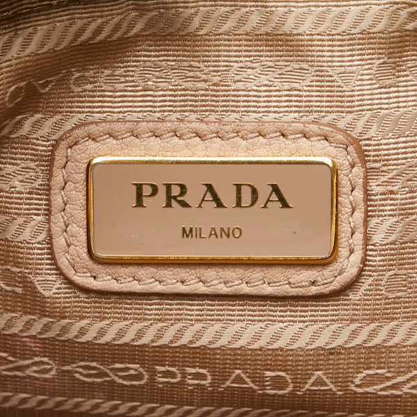 プラダ ショルダーバッグ ベージュ レザー レディース PRADA 【中古】