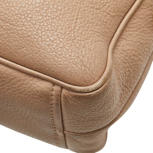 プラダ ショルダーバッグ ベージュ レザー レディース PRADA 【中古】