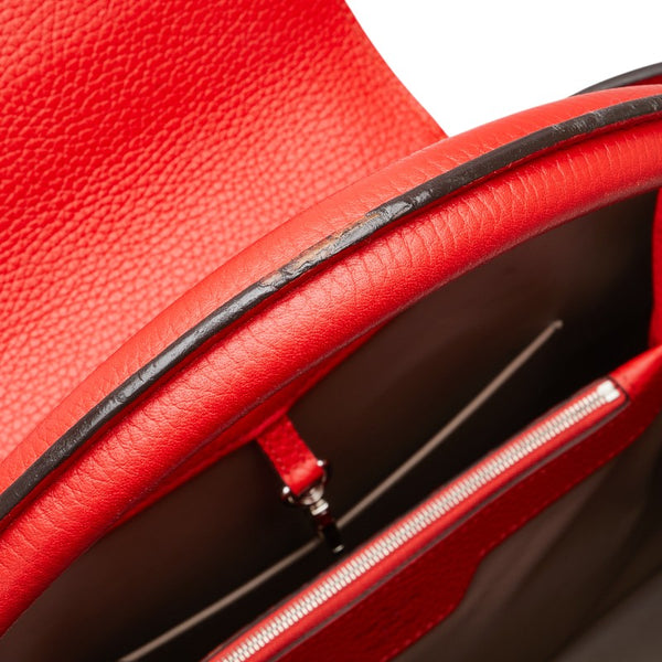 ルイ ヴィトン カプシーヌMM ハンドバッグ M94631 コクリコ レッド レザー レディース LOUIS VUITTON 【中古】