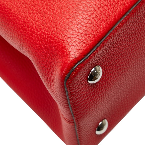 ルイ ヴィトン カプシーヌMM ハンドバッグ M94631 コクリコ レッド レザー レディース LOUIS VUITTON 【中古】