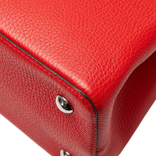 ルイ ヴィトン カプシーヌMM ハンドバッグ M94631 コクリコ レッド レザー レディース LOUIS VUITTON 【中古】