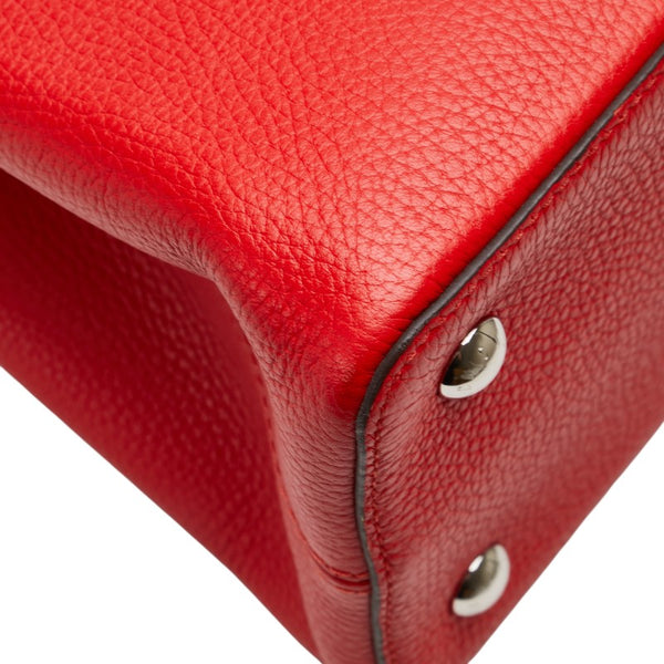 ルイ ヴィトン カプシーヌMM ハンドバッグ M94631 コクリコ レッド レザー レディース LOUIS VUITTON 【中古】