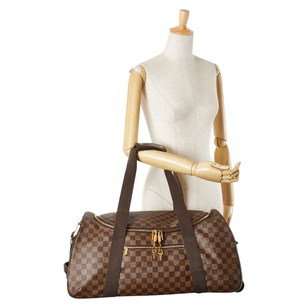 ルイ ヴィトン ダミエ ネオ エオール55 キャリーバッグ ボストンバッグ N23202 ブラウン PVC レザー レディース LOUIS VUITTON 【中古】