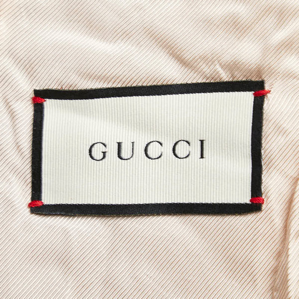 グッチ GGキャンバス テーラードジャケット サイズ：48 563510 ブラウン レッド コットン ポリエステル メンズ GUCCI 【中古】