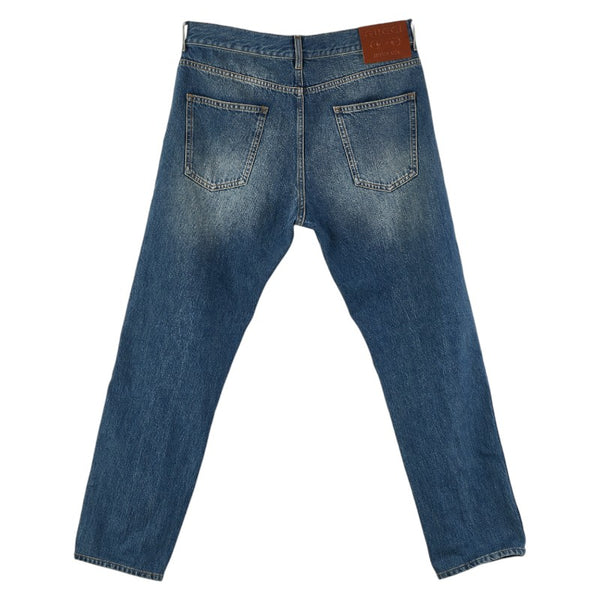 グッチ デニムパンツ スキニー サイズ：34 774079 ライトブルー コットン メンズ GUCCI 【中古】