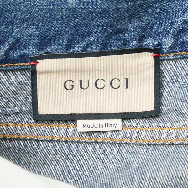 グッチ デニムパンツ スキニー サイズ：34 774079 ライトブルー コットン メンズ GUCCI 【中古】