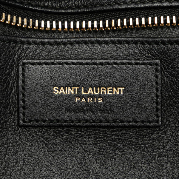 サンローラン Yライン プチカバス ハンドバッグ ショルダーバッグ 2WAY 311210 ブラック ゴールド レザー レディース SAINT LAURENT 【中古】