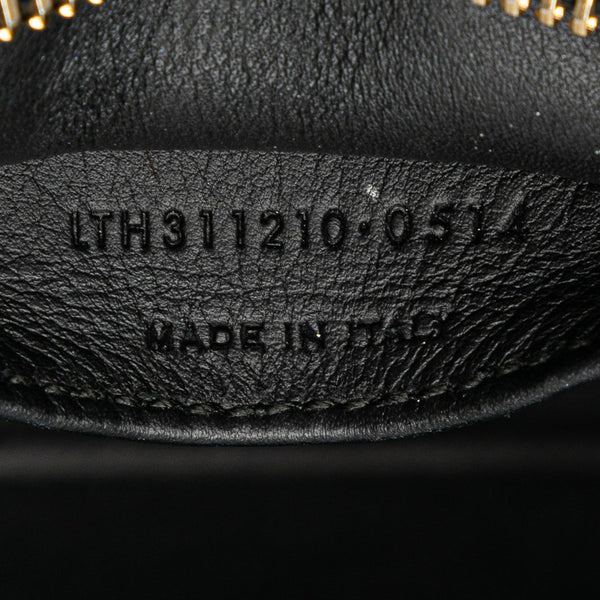 サンローラン Yライン プチカバス ハンドバッグ ショルダーバッグ 2WAY 311210 ブラック ゴールド レザー レディース SAINT LAURENT 【中古】