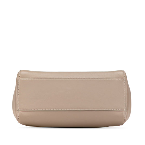 フェンディ セレリア ミニピーカブー ハンドバッグ ショルダーバッグ 2WAY 8BN244 グレージュ レザー レディース FENDI 【中古】