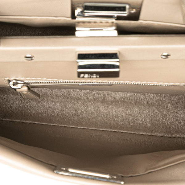 フェンディ セレリア ミニピーカブー ハンドバッグ ショルダーバッグ 2WAY 8BN244 グレージュ レザー レディース FENDI 【中古】