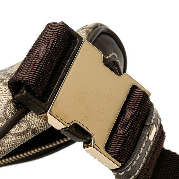 グッチ GGスプリーム ボディバッグ ウエストバッグ 233269 ベージュ ブラウン PVC レザー レディース GUCCI 【中古】