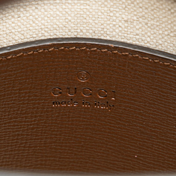 グッチ GGスプリーム インターロッキングG ミニ ハンドバッグ ショルダーバッグ 2WAY 671623 ベージュ ブラウン PVC レザー レディース GUCCI 【中古】