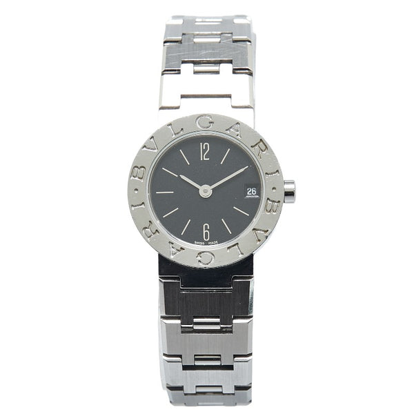 ブルガリ ブルガリブルガリ 腕時計 BB23SS クオーツ ブラック文字盤 ステンレススチール レディース BVLGARI 【中古】