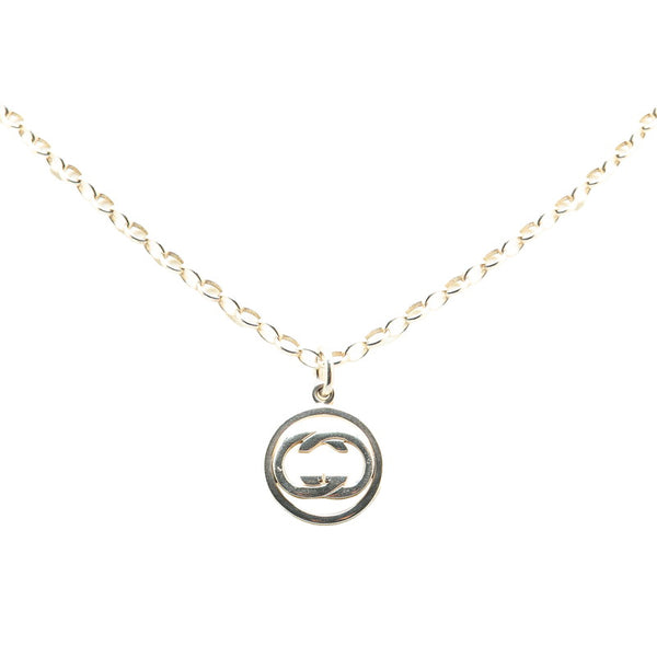 グッチ ドッピアG チェーン ペンダントネックレス 147749 SV925 シルバー レディース GUCCI 【中古】