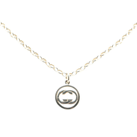 グッチ ドッピアG チェーン ペンダントネックレス 147749 SV925 シルバー レディース GUCCI 【中古】