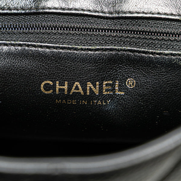 シャネル ココマーク マトラッセ 復刻トート トートバッグ ブラック キャビアスキン レディース CHANEL 【中古】