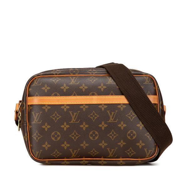 ルイ ヴィトン モノグラム  リポーターPM 斜め掛け ショルダーバッグ  M45254 ブラウン PVC レザー レディース LOUIS VUITTON 【中古】