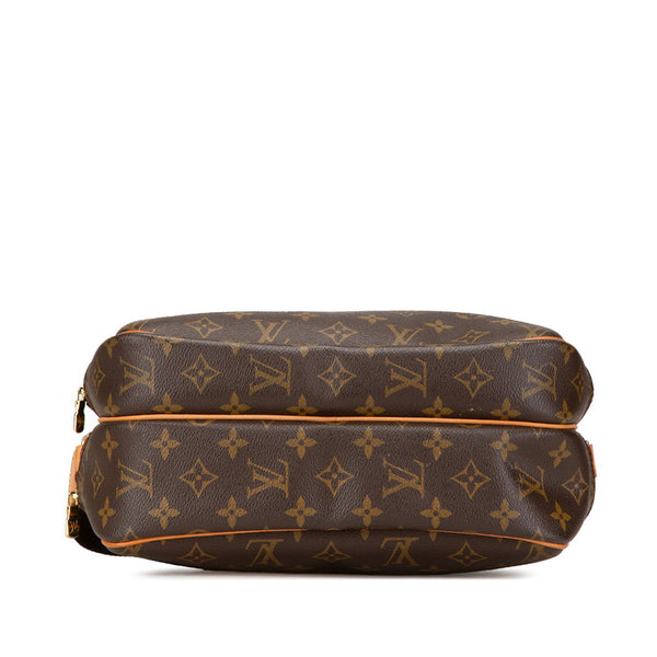 ルイ ヴィトン モノグラム  リポーターPM 斜め掛け ショルダーバッグ  M45254 ブラウン PVC レザー レディース LOUIS VUITTON 【中古】