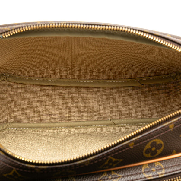 ルイ ヴィトン モノグラム  リポーターPM 斜め掛け ショルダーバッグ  M45254 ブラウン PVC レザー レディース LOUIS VUITTON 【中古】