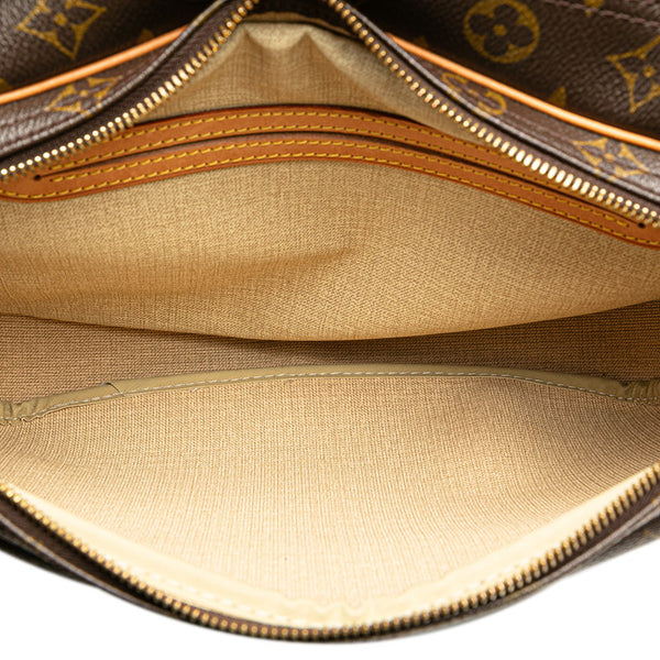 ルイ ヴィトン モノグラム  リポーターPM 斜め掛け ショルダーバッグ  M45254 ブラウン PVC レザー レディース LOUIS VUITTON 【中古】