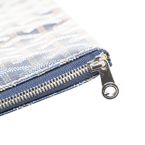 ゴヤール セナMM クラッチバッグ セカンドバッグ ネイビー マルチカラー PVC メンズ GOYARD 【中古】