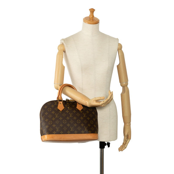 ルイ ヴィトン モノグラム アルマ ハンドバッグ M51130 ブラウン PVC レザー レディース LOUIS VUITTON 【中古】