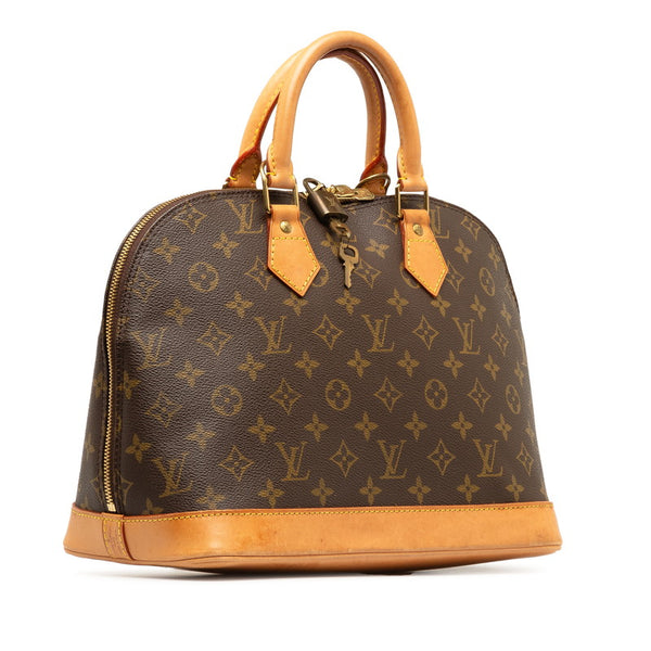 ルイ ヴィトン モノグラム アルマ ハンドバッグ M51130 ブラウン PVC レザー レディース LOUIS VUITTON 【中古】