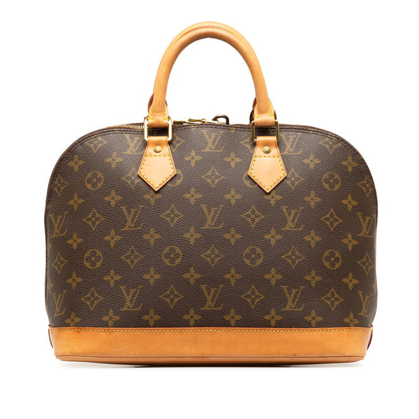 ルイ ヴィトン モノグラム アルマ ハンドバッグ M51130 ブラウン PVC レザー レディース LOUIS VUITTON 【中古】