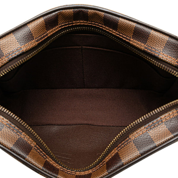 ルイ ヴィトン ダミエ ポシェット サンポール セカンドバッグ N41219 ブラウン PVC レザー レディース LOUIS VUITTON 【中古】