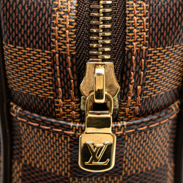 ルイ ヴィトン ダミエ ポシェット サンポール セカンドバッグ N41219 ブラウン PVC レザー レディース LOUIS VUITTON 【中古】