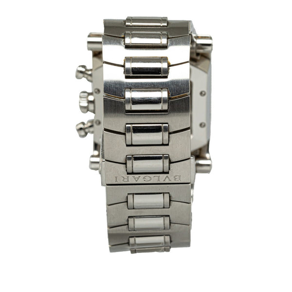 ブルガリ アショーマ 腕時計 AA44SCH 自動巻き ネイビー文字盤 ステンレススチール メンズ BVLGARI 【中古】