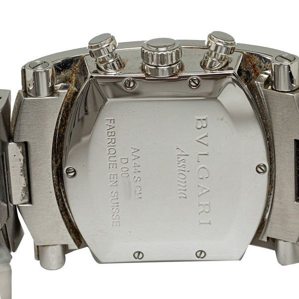 ブルガリ アショーマ 腕時計 AA44SCH 自動巻き ネイビー文字盤 ステンレススチール メンズ BVLGARI 【中古】