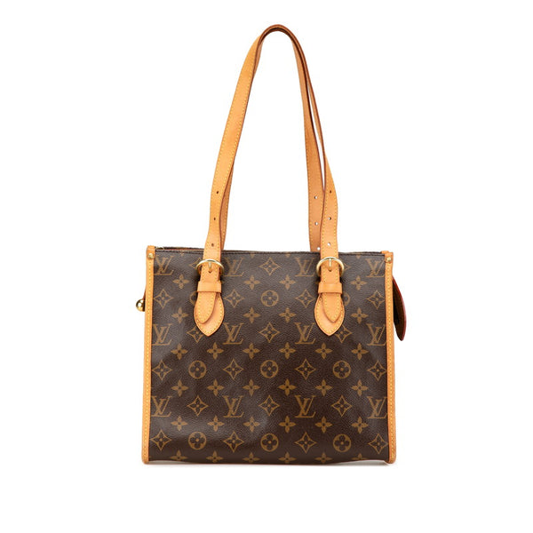 ルイ ヴィトン モノグラム ポパンクール オ ハンドバッグ トートバッグ M40007 ブラウン PVC レザー レディース LOUIS VUITTON 【中古】