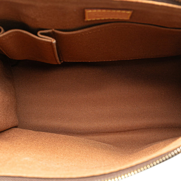 ルイ ヴィトン モノグラム ポパンクール オ ハンドバッグ トートバッグ M40007 ブラウン PVC レザー レディース LOUIS VUITTON 【中古】